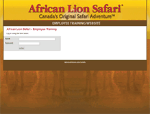 Tablet Screenshot of lionsafaritraining.com